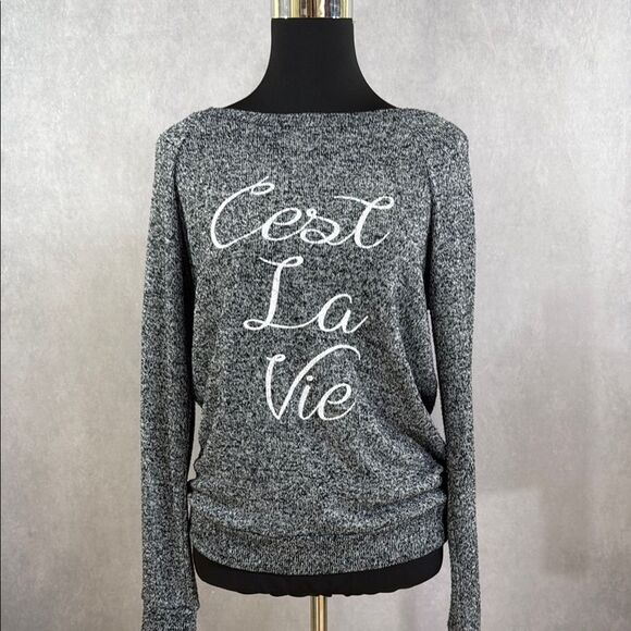 Cloudless C’est La Vie Lightweight Sweater Pullover - Picture 1 of 4